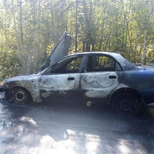 На Сарненщині під час руху загорівся автомобіль