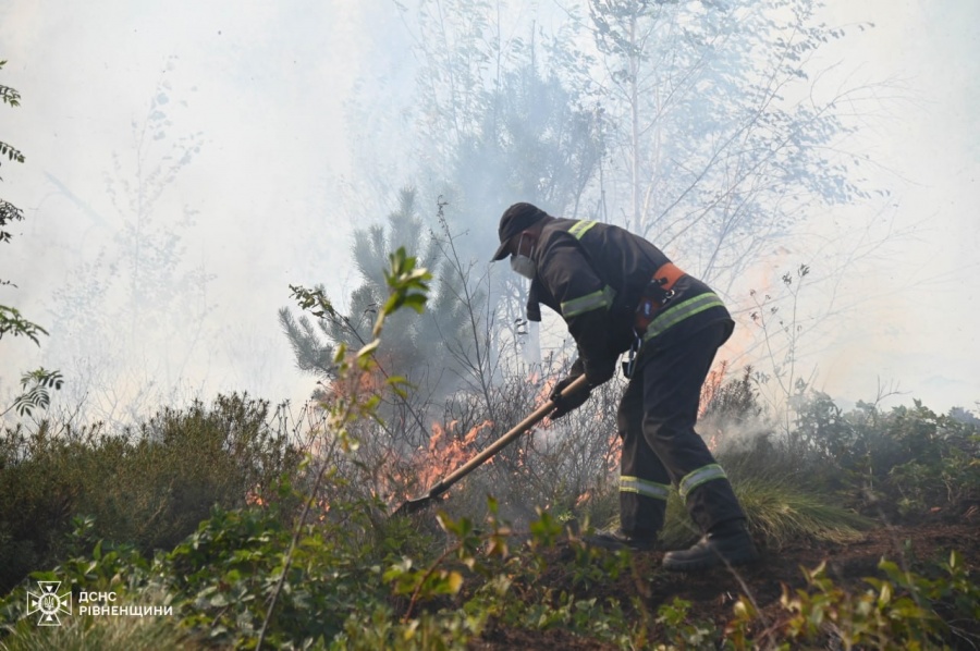 До гасіння пожежі на Сарненщині залучено 86 людей та 16 одиниць техніки