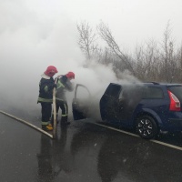 У Дубно під час руху загорівся автомобіль