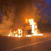 У Рівному під час руху загорівся автомобіль (+ФОТО)