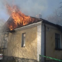 У Рівненському районі горів житловий будинок