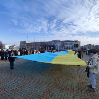 У Рівному до Дня Соборності України відбулася загальноміська акція «Ланцюг єднання»