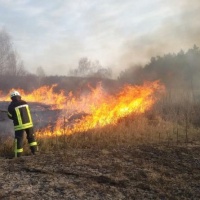 7 разів за добу рятувальники гасили палаючу суху траву на Рівненщині