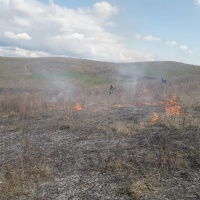 У Рівному поблизу Монумента Вічної Слави горіла суха трава